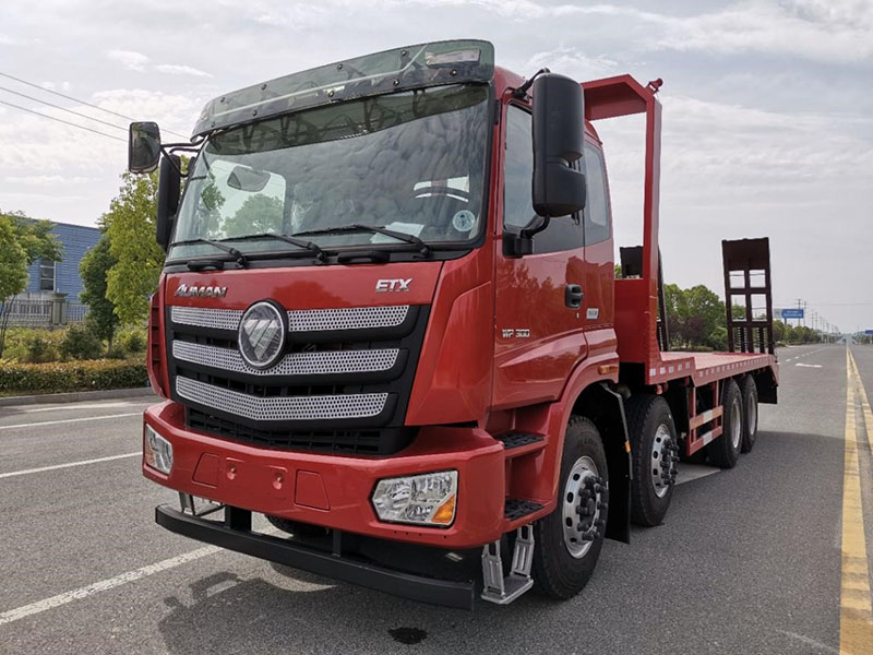 國(guó)六歐曼前四后八平板運(yùn)輸車